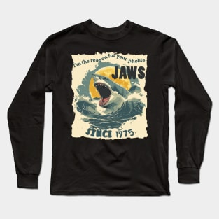 GREAT WHITE SHARK，JAWS BITE T-SHIRT 05 Long Sleeve T-Shirt